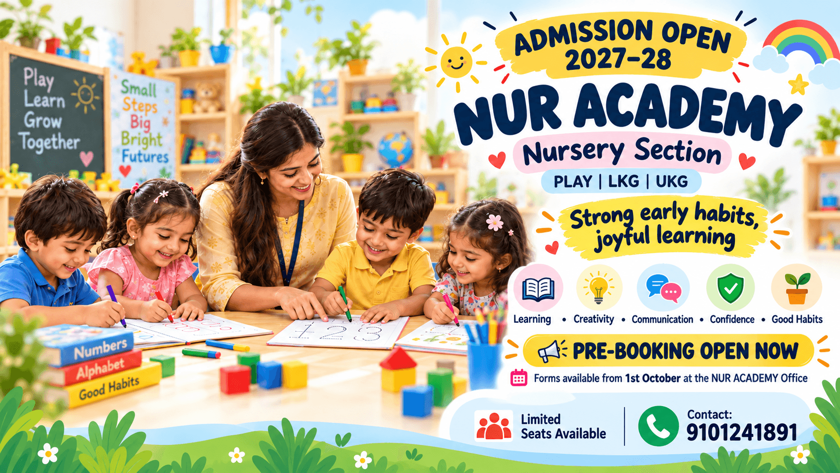 NUR Academy admission open banner 4